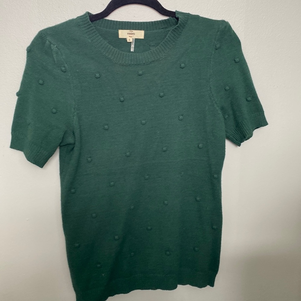 Thick short sleeve sweater
